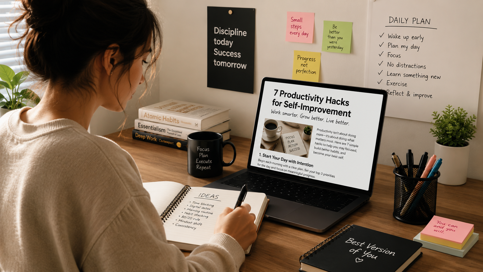 I Will Write Productivity Tips and Self-Improvement Articles